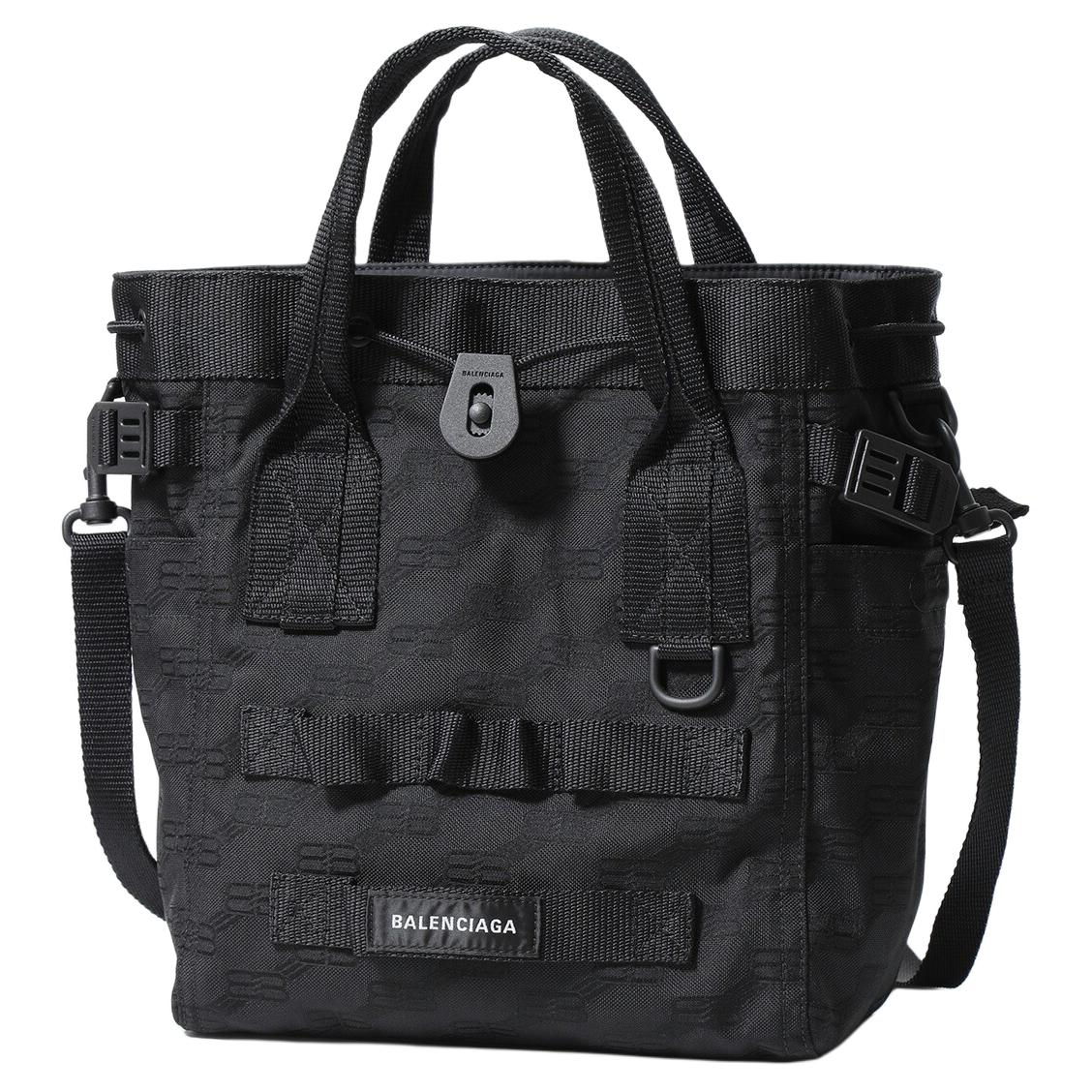 Balenciaga Army Recycled Nylon Portable Crossbody Bag, Shoulder Bag Men's Black