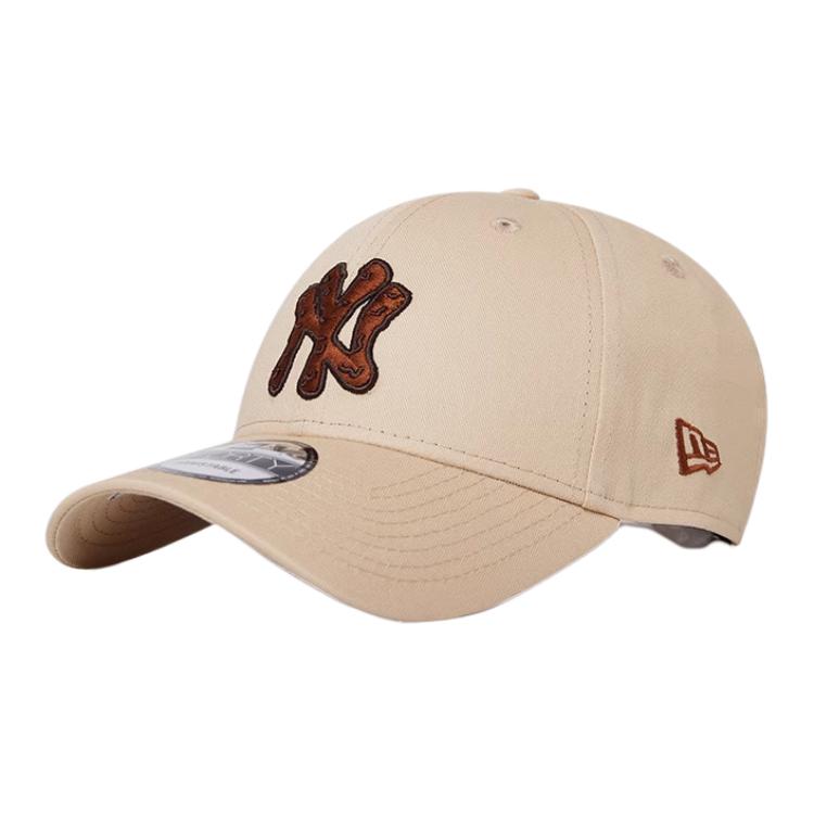 Кепка New Era С вышивкой (бежевая)