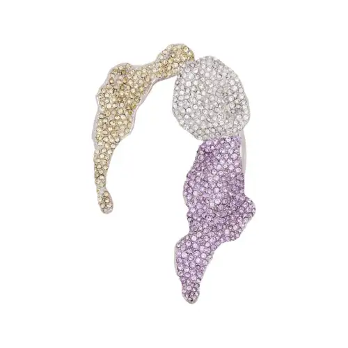 LOEWE 925 Sterling Silver, Artificial Crystal Earrings Women's Multicolor