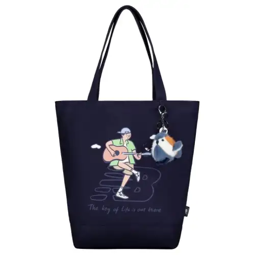 New Balance Fabric Tote Bag, Shopping Bag, Handbag, Shoulder Bag Regular Unisex Marine Blue