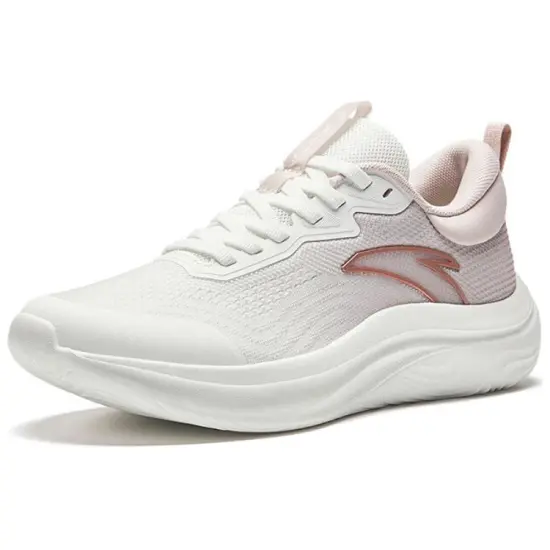 ANTA Running Shoes Women's Low-Top Papyrus White/Lotus Gray