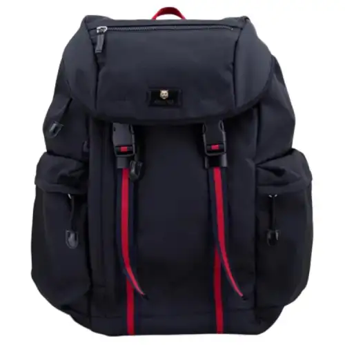 GUCCI Canvas Backpack Men's Black