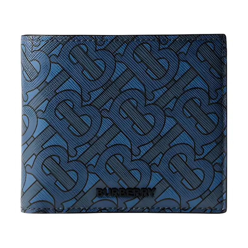 Burberry Tb Monogram Bifold Wallet Navy