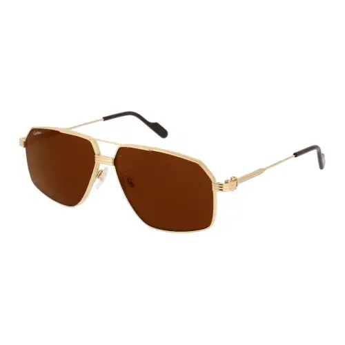 tinted pilot-frame sunglasses