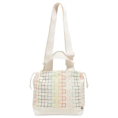 Vans Cotton One Shoulder Handbag Unisex Antique White