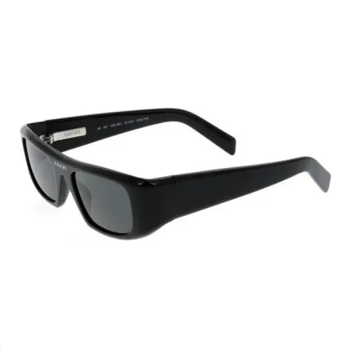 PRADA Acetate Irregular Shape Sunglasses Women's Black