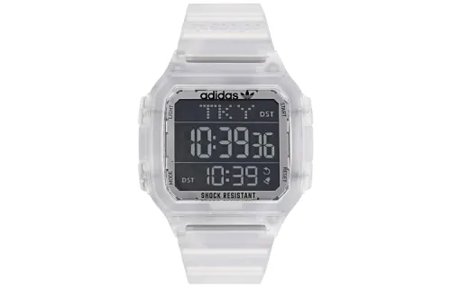 Adidas Originals STREET Wrist Watches Electronic Movement Resin Strap 47mm Black Dial Unisex ['50', 149262]m Waterproof