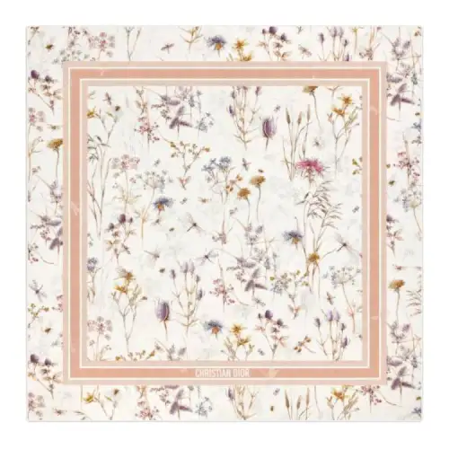 DIOR Cashmere Scarves Women's White