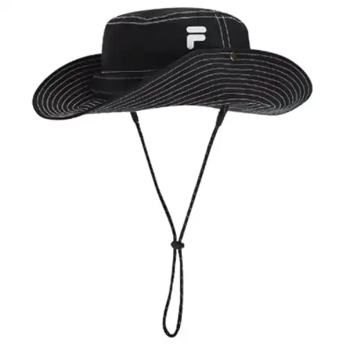 FILA FUSION Polyamide, Polyester Bucket Hats Unisex Black/Khaki