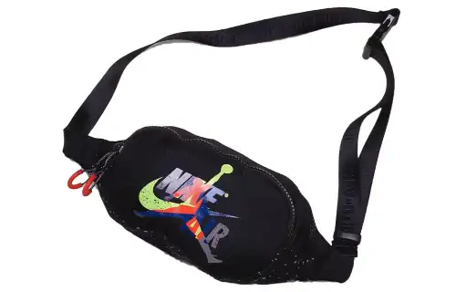 Jordan Polyester Crossbody Bag, Sling Bag, Fanny Pack Regular Unisex Black
