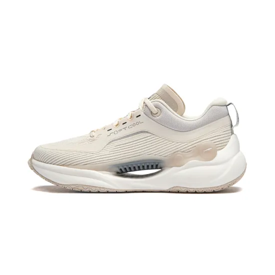 LINING Soft COOL Casual Shoes Women's Low-Top Ecru/Light Smoke Gray