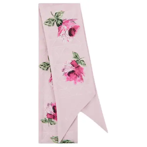 PRADA Printed Pattern Scarves Women's Pink