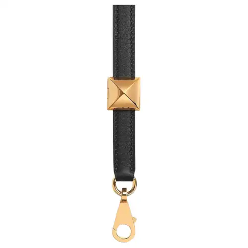 HERMES Swift Calfskin Bag Straps Women's 89 Noir Black