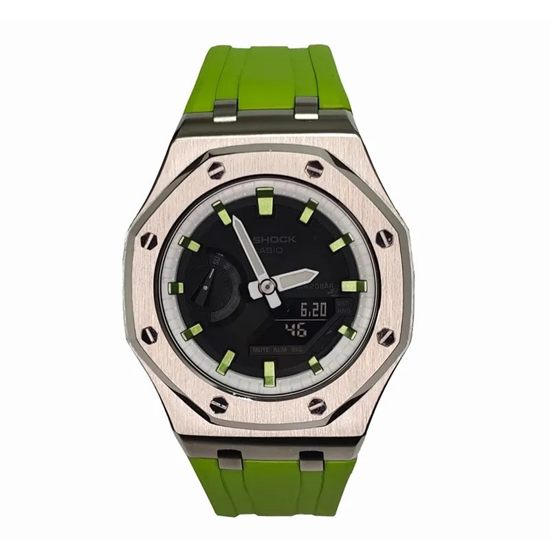 CASIO Men Liquid Crystal/Analog Dual Display Series 44mm Black Watch