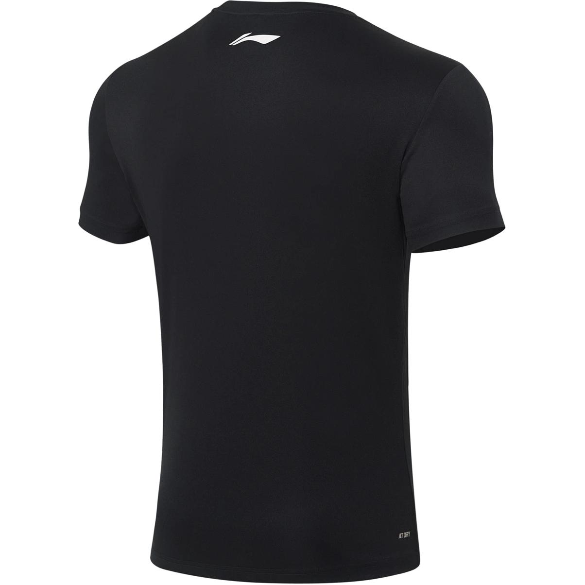 Li Ning Table Tennis Collection Table Tennis Clothing Men’s Black Crew Neck Moderate