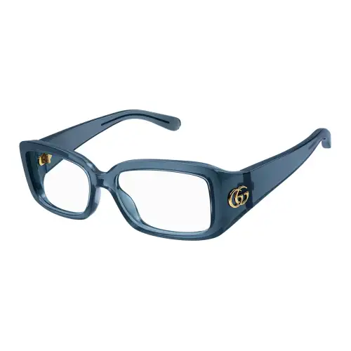 GUCCI Square Eyeglass Frames Women's Blue