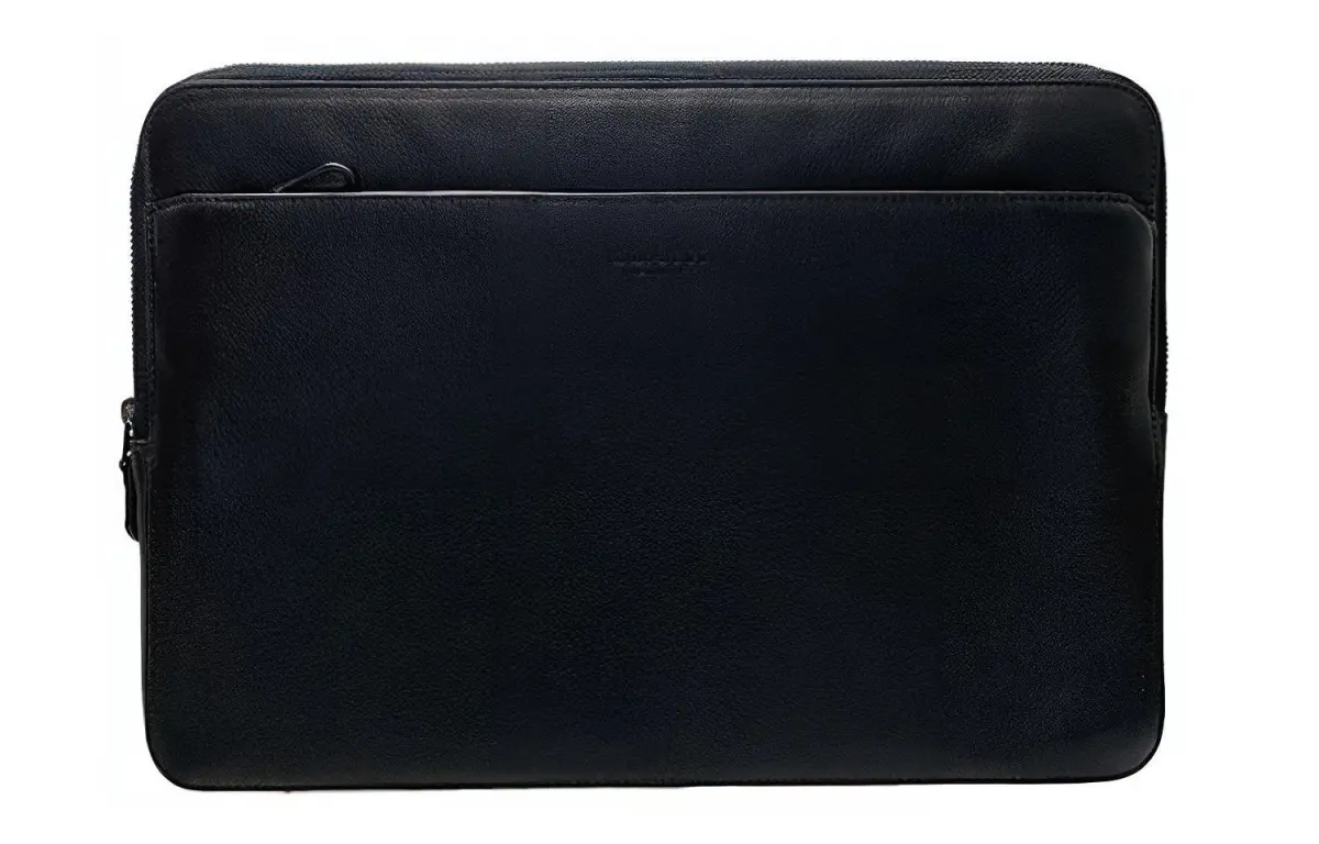 COACH Laptop Leather Laptop Bags Large Men's Black