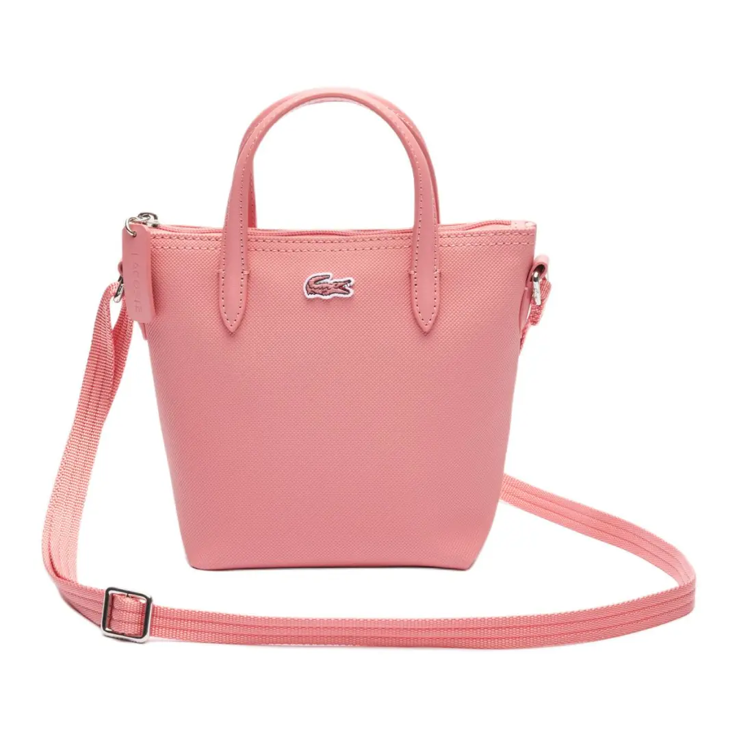 LACOSTE PVC Crossbody Bag, Shoulder Bag, Handbag Mini Women's Pink