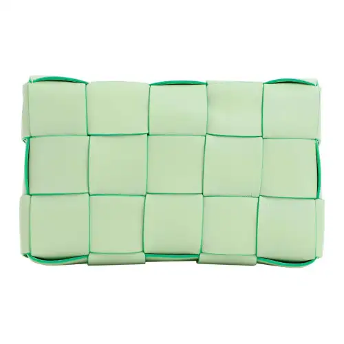 Bottega Veneta CASSETTE Buffalo Leather Tofu Bag, Handheld Crossbody Bag, Shoulder Bag Women's Green