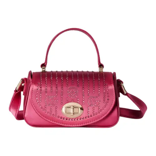 GUCCI Silk Satin Shoulder Bag, Crossbody Bag, Handbag Kids' Pink