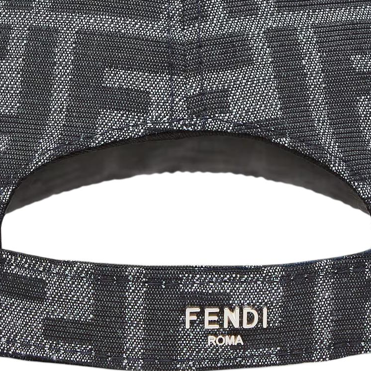 Мужская кепка Fendi FF (серый) — фото 3