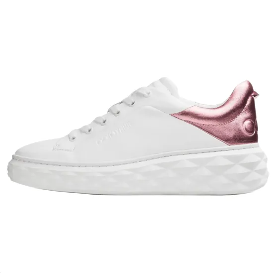 Jimmy Choo Diamond Low Top Casual Shoes Women's White