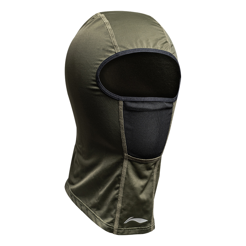 Li Ning Windproof Mask Sun Protection Mask Elastane Riding Mountain Bikes & Road Bikes Unisex Black/Army Green