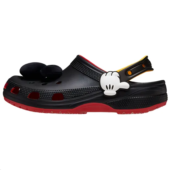 Crocs X Mickey Mouse Classic Clogs 'Black Red' Women's