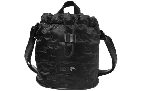 PUMA Athleisure Fabric Bucket Bag One Shoulder Handbag Regular Women's Black