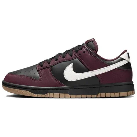 Nike Dunk Low Next Nature Burgundy Crush Black Women's