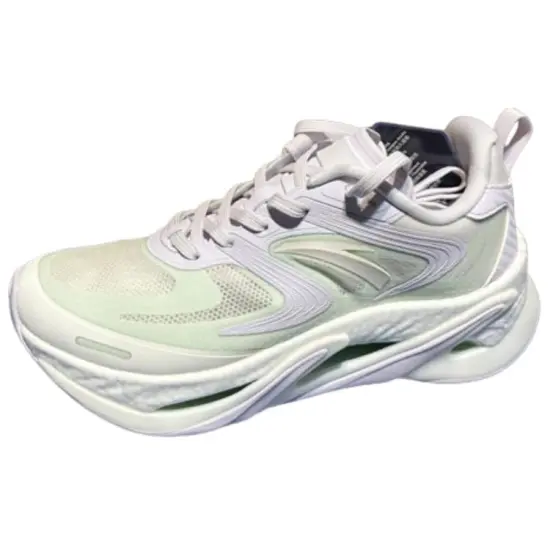 ANTA Running Shoes Women's Low-Top Misty Purple/Ivory White/Ice Pink Blue
