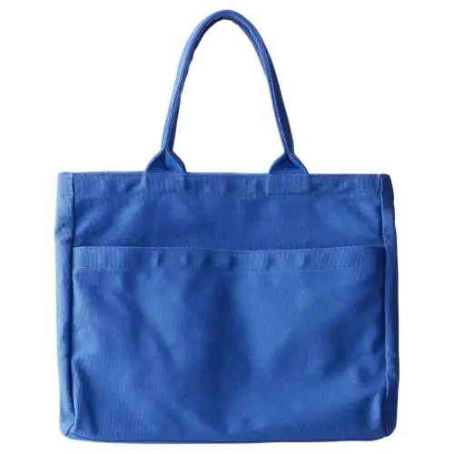 UNIQLO Cotton Handbag, Shoulder Bag Regular Unisex Blue