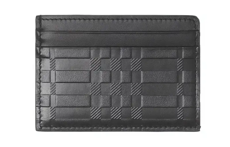 Burberry Leather Card Holder Men's Black