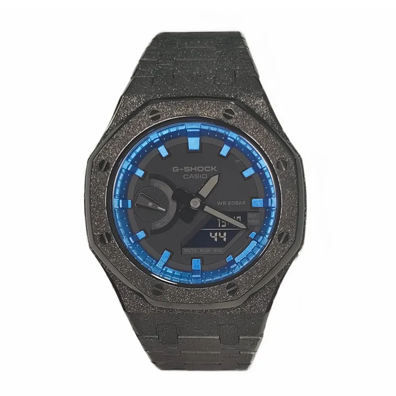 CASIO Men Liquid Crystal/Analog Dual Display Series Black Watch