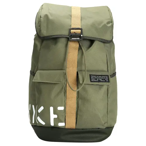 Nike Polyester Backpack Regular Unisex Army Green