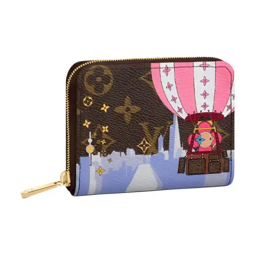 LOUIS VUITTON Zippy Coin Purse Monogram Vivienne Shanghai Pink Lining