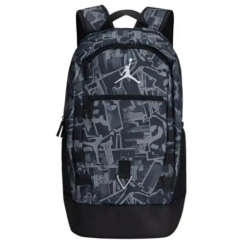 Jordan Polyester Backpack Regular Unisex Charcoal Black