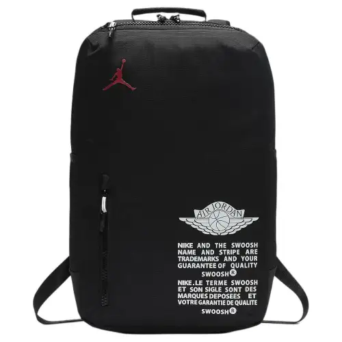 Jordan Polyester Laptop Bag Backpack Regular Unisex Black