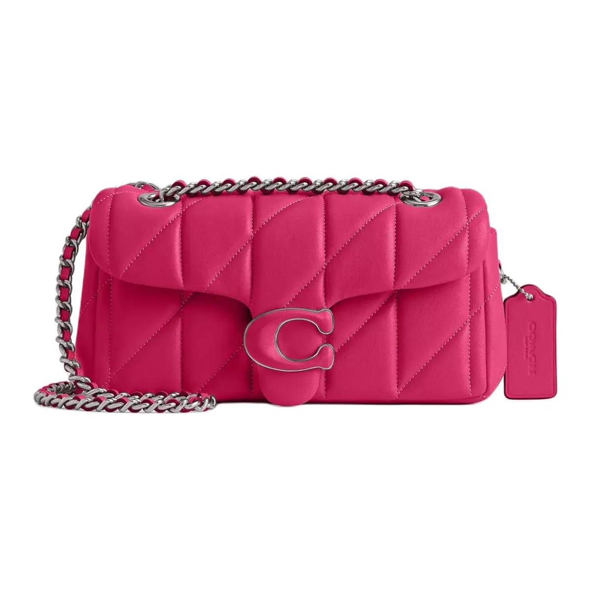 COACH Tabby Sheepskin Wine God Bag, Shoulder Bag, Crossbody Bag Small Women's Pink