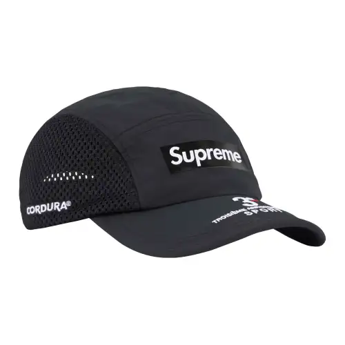 Supreme Nylon Baseball Caps Unisex Black