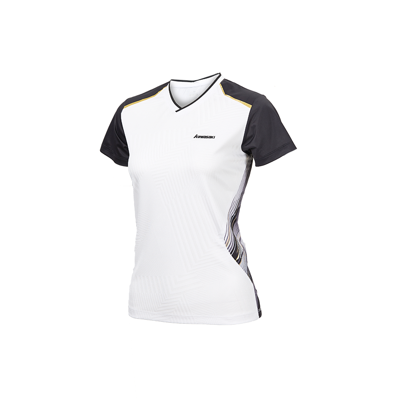 Kawasaki Badminton Jersey Women’s White Gold