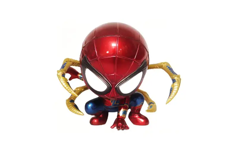 Hot Toys Spider-Man Avengers 4 Crouching Version Eyes Can Be Lighted Collection Scale Figure