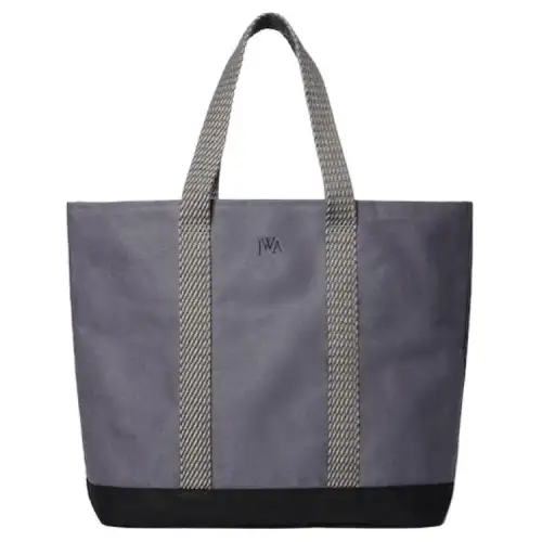 UNIQLO Cotton Tote Bag, Shopping Bag, Shoulder Bag, Handbag Regular Unisex Gray