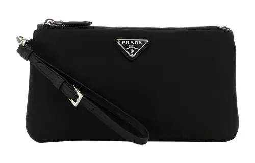 PRADA Re Nylon Clutch Women's Black