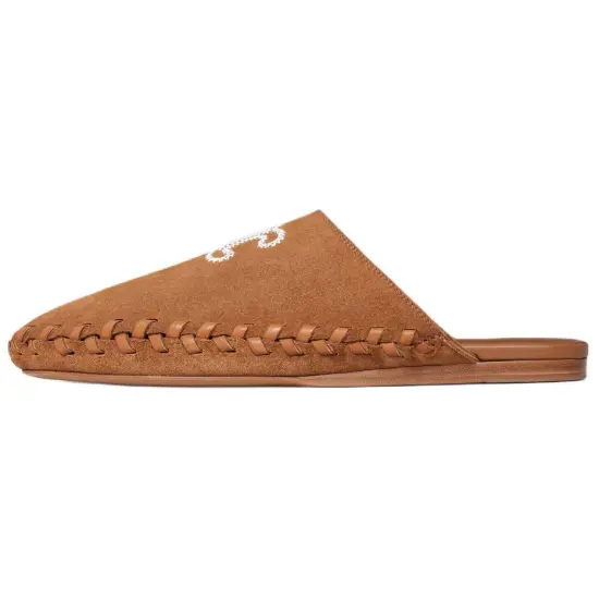CELINE Slip-Resistant Wrap-toe Slippers Women's Brown