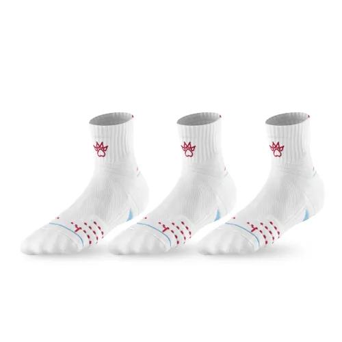 KELME training practical sports breathable non-slip basketball socks for men and women, 3 pairs