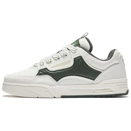 ANTA AOJIE Skateboard Shoes Men Low-Top White Green