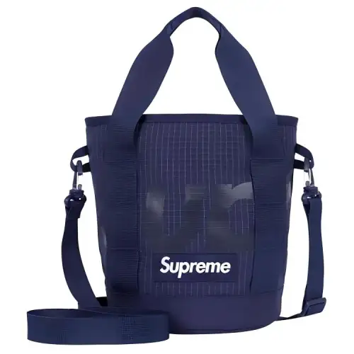 Supreme Polyester One Shoulder Handbag Regular Unisex Marine Blue