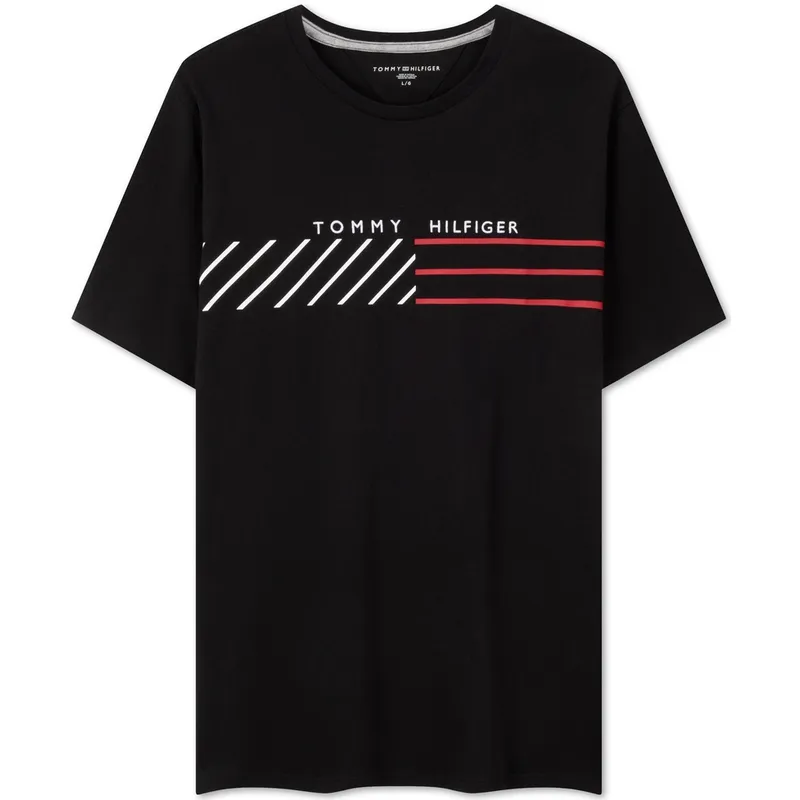 Tommy Hilfiger T-Shirts Men's Crew Neck Moderate