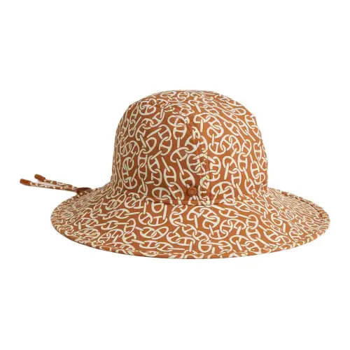 HERMES Polyamide Bucket Hats Women's Brown
